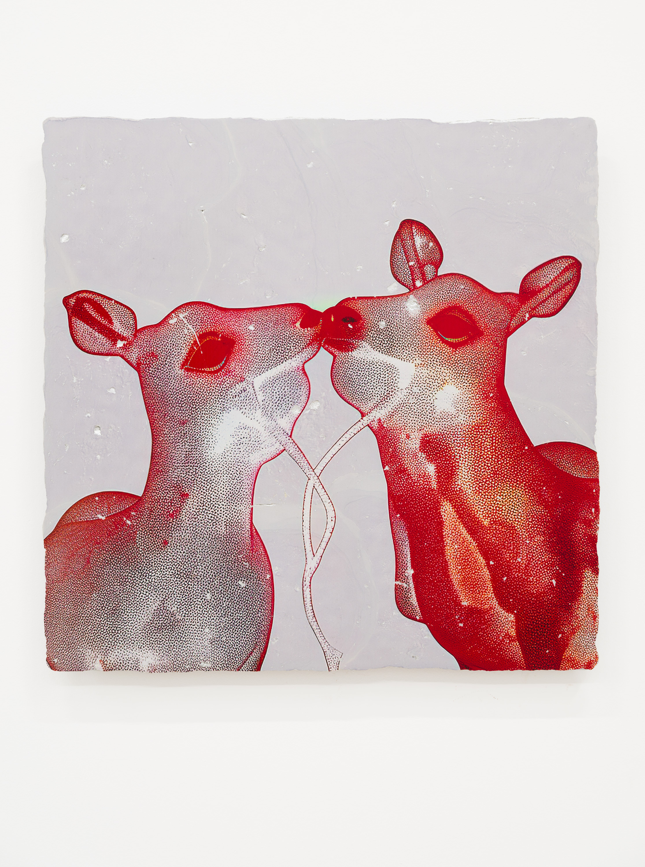 Katja Novitskova "Earthware (Random Forest, Deer Kiss 05)"